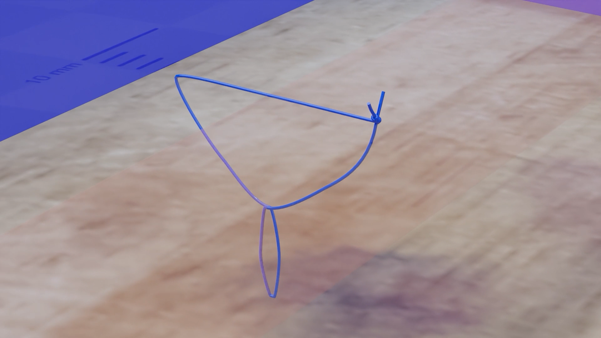 3D animation of Figure of Eight Suture used in surgical training