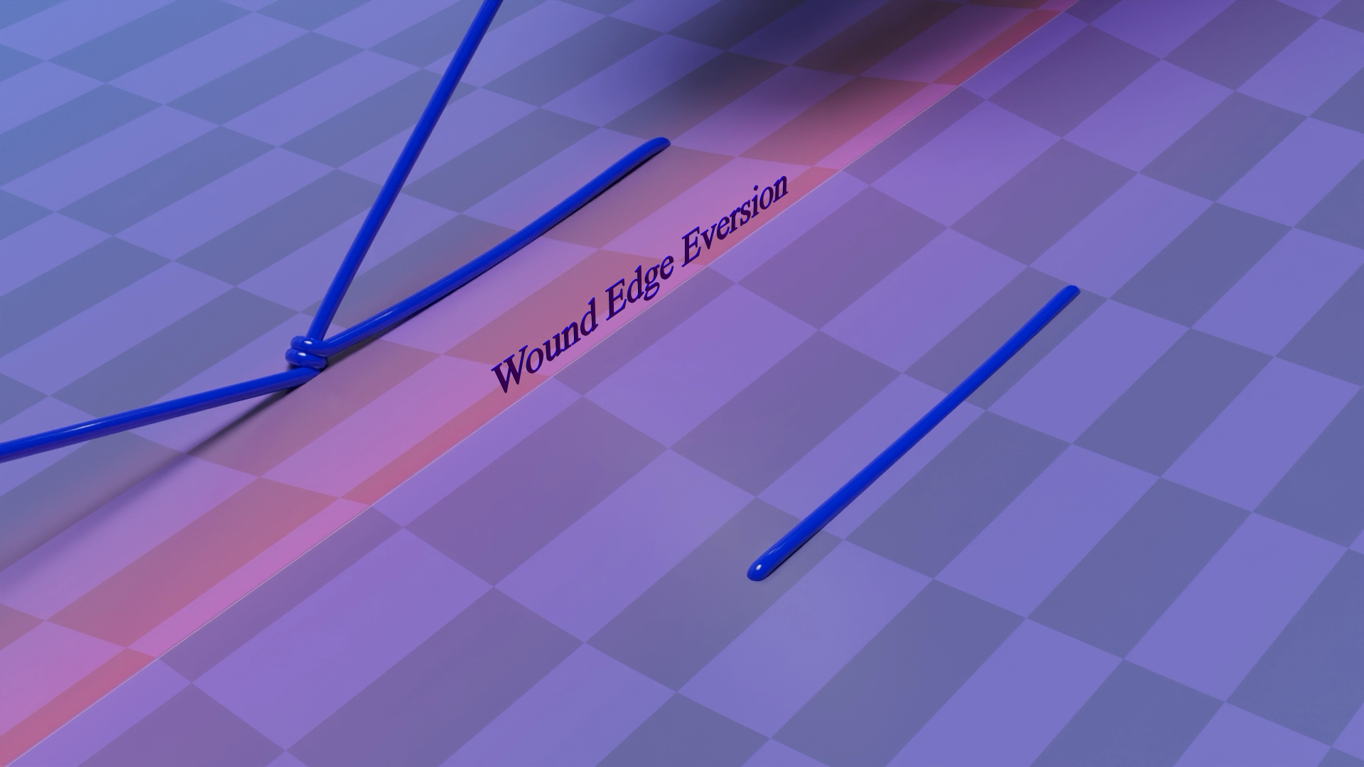 3D animation of Horizontal Mattress Suture used in surgical training